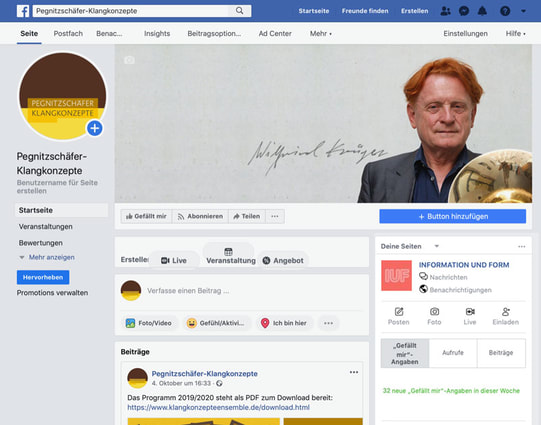 facebook Klangkonzepte – Idee und Konzeption Information und Form